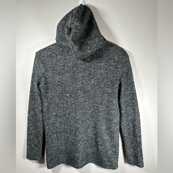 Fabletics Taj Pullover Sweatshirt Hoodie Marled Gray Black XS - Picture 6 of 8